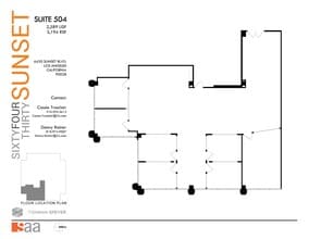 6430 W Sunset Blvd, Los Angeles, CA for lease Floor Plan- Image 1 of 1