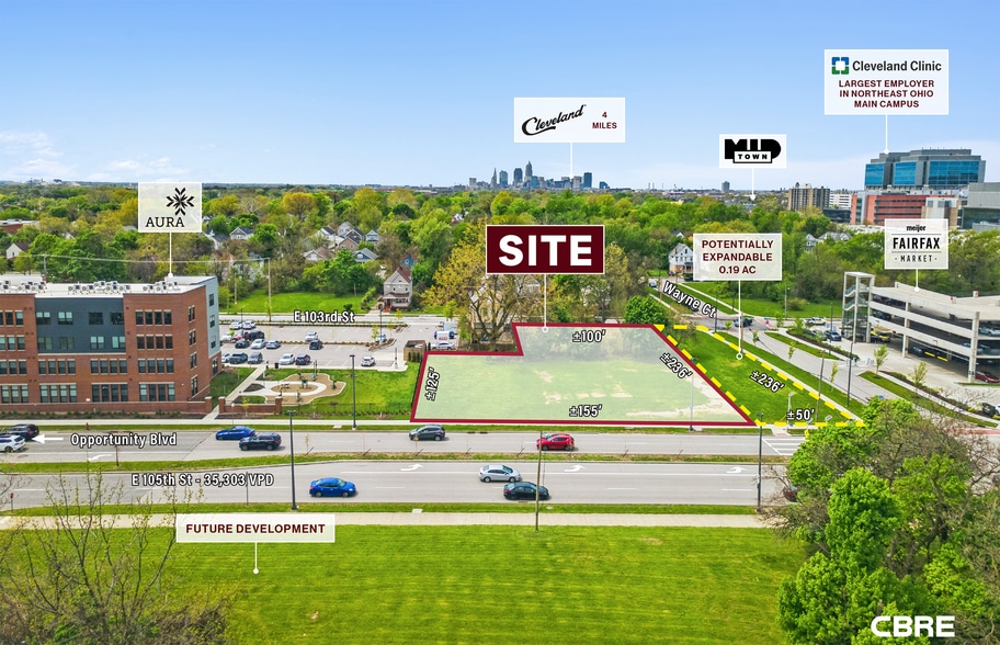 2220 105th st, Cleveland, OH for sale - Aerial - Image 3 of 4
