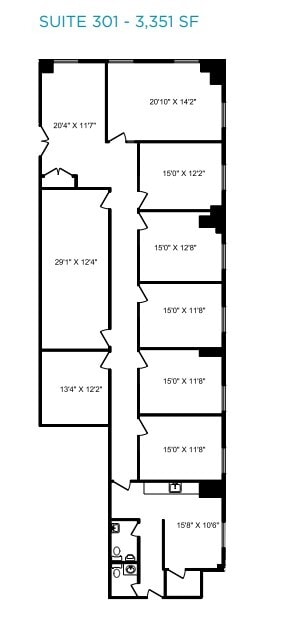 165 Cross Ave, Oakville, ON for lease Floor Plan- Image 1 of 2