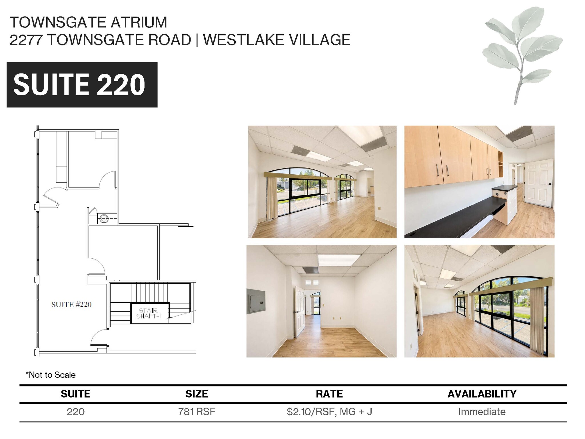 2277 Townsgate Rd, Westlake Village, CA for lease Floor Plan- Image 1 of 6
