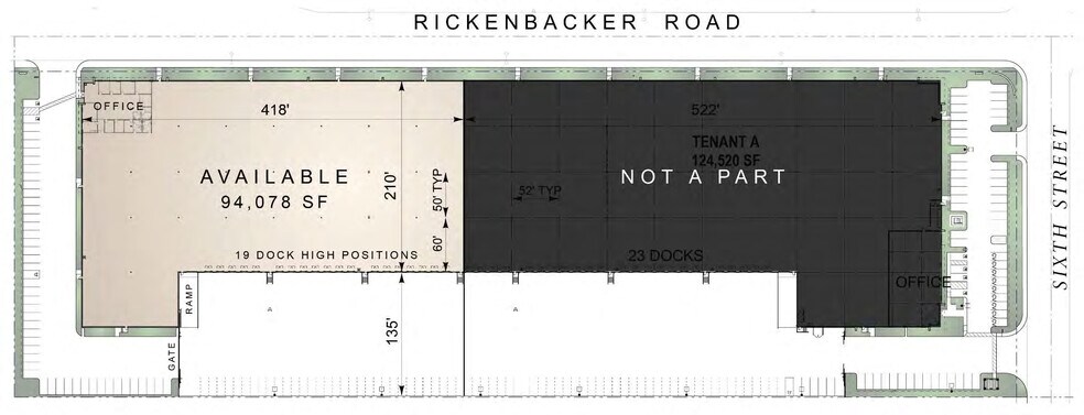 5530-5630 Rickenbacker Rd, Bell, CA à louer - Plan de site - Image 2 de 2