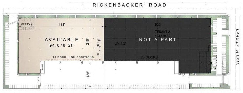 5530-5630 Rickenbacker Rd, Bell, CA for lease - Site Plan - Image 2 of 2