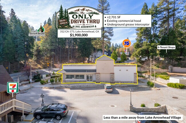 Plus de détails pour 312 S Hwy 173, Lake Arrowhead, CA - Commerce de détail à vendre