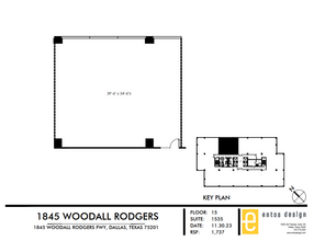 1845 Woodall Rodgers Fwy, Dallas, TX à louer Plan d  tage- Image 1 de 1