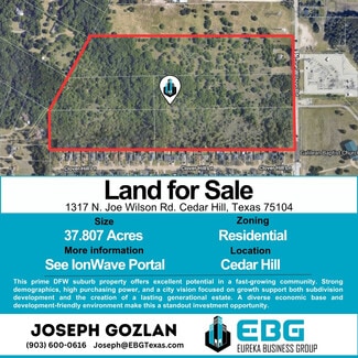 More details for 1317 N Joe Wilson Rd, Cedar Hill, TX - Land for Sale