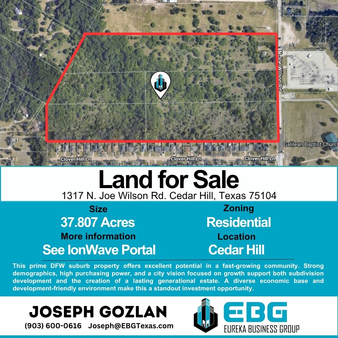1317 N Joe Wilson Rd, Cedar Hill, TX à vendre Photo principale- Image 1 de 3