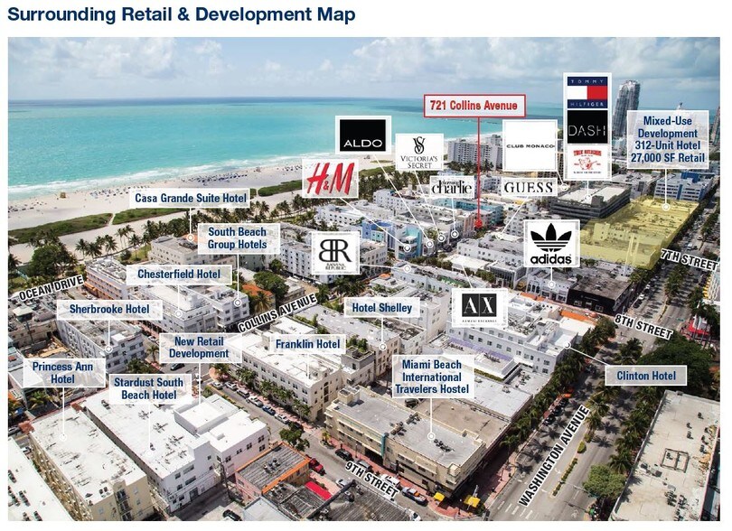 721 Collins Ave, Miami Beach, FL à louer - Aérien - Image 2 de 25