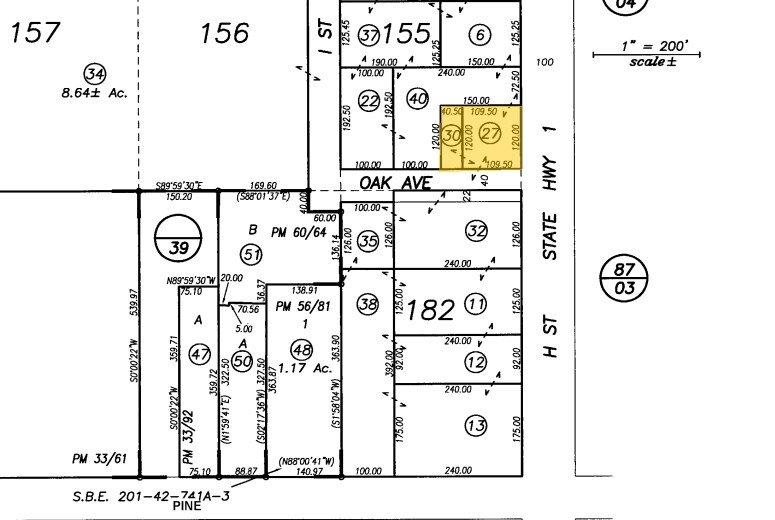 901 N H St, Lompoc, CA à vendre - Plan cadastral - Image 3 de 3
