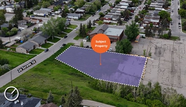 7820 24 St, Calgary, AB - AERIAL  map view