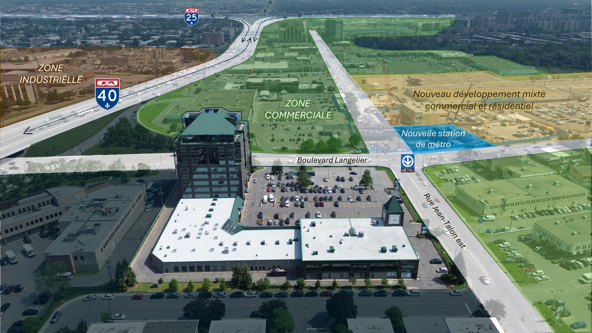 6355-6455 Rue Jean-Talon E, Saint-leonard, QC à louer Plan de site- Image 1 de 16