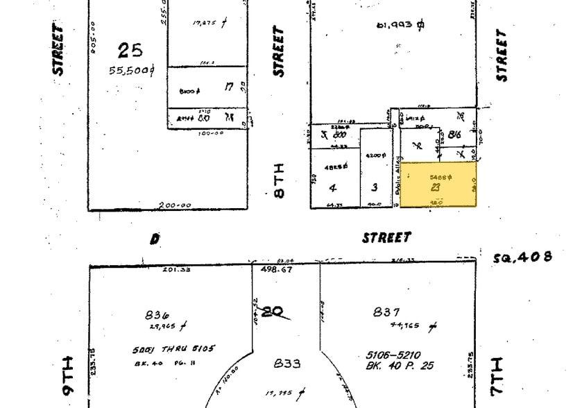 400 7th St NW, Washington, DC for lease - Plat Map - Image 2 of 6