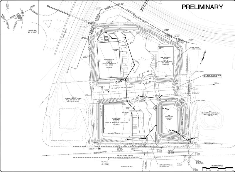 129 Industrial Dr, Lexington, SC for lease - Site Plan - Image 3 of 3