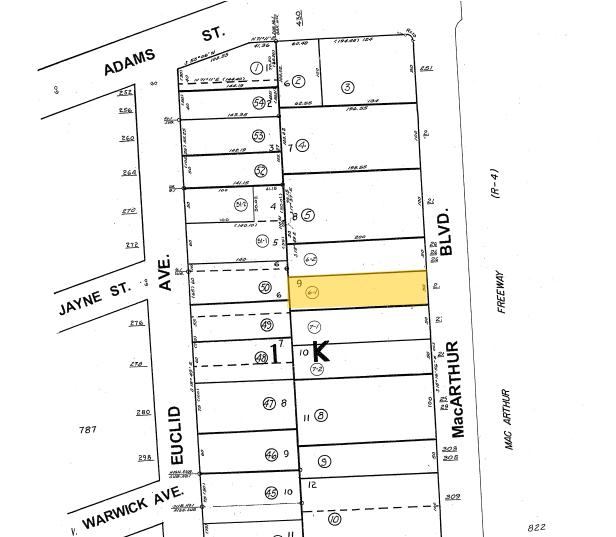 273 Macarthur Blvd, Oakland, CA à vendre Plan cadastral- Image 1 de 2