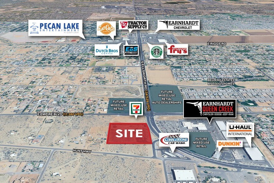 S of SWC S Ellsworth Rd & E Empire Blvd, Queen Creek, AZ à vendre - Photo du bâtiment - Image 1 de 7