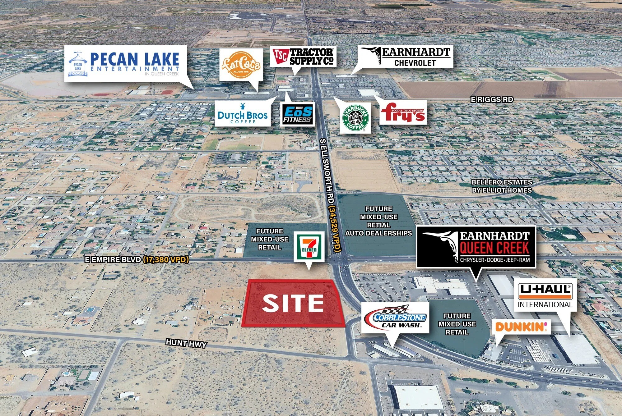 S of SWC S Ellsworth Rd & E Empire Blvd, Queen Creek, AZ à vendre Photo du bâtiment- Image 1 de 8