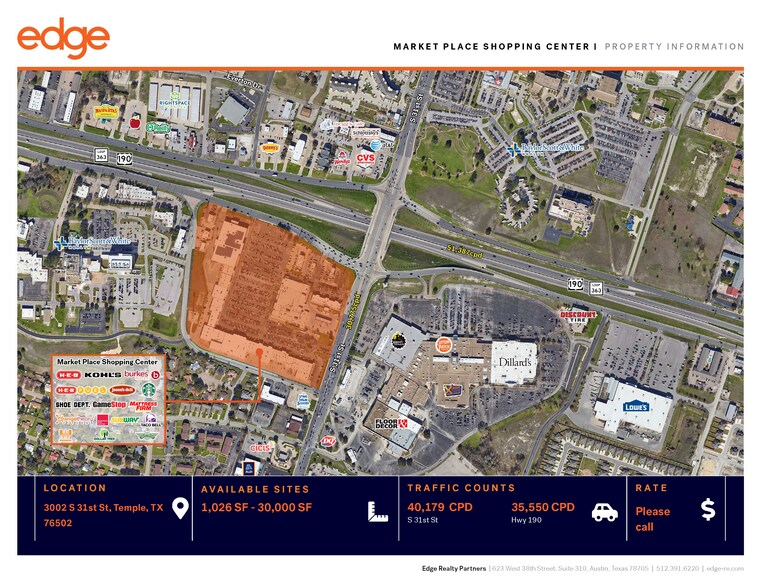 2940-3170 S 31st St, Temple, TX à louer - Photo du bâtiment - Image 2 de 7