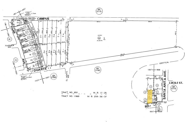 21 W Duarte Rd, Arcadia, CA à vendre - Plan cadastral - Image 1 de 1