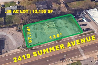 More details for 2419 Summer Ave, Memphis, TN - Land for Sale