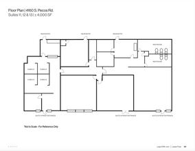 4160 S Pecos Rd, Las Vegas, NV à louer Plan d’étage- Image 1 de 1