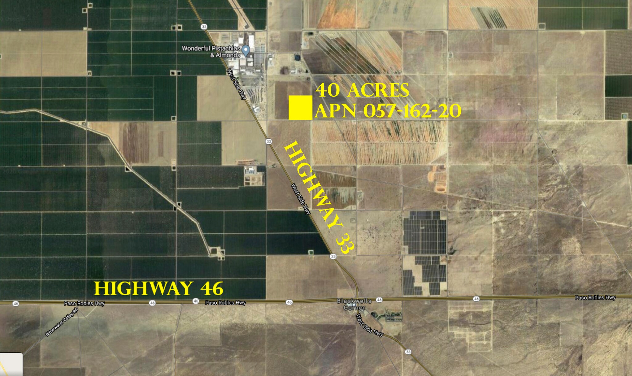 Highway 33 & Highway, Lost Hills, CA for lease Primary Photo- Image 1 of 2