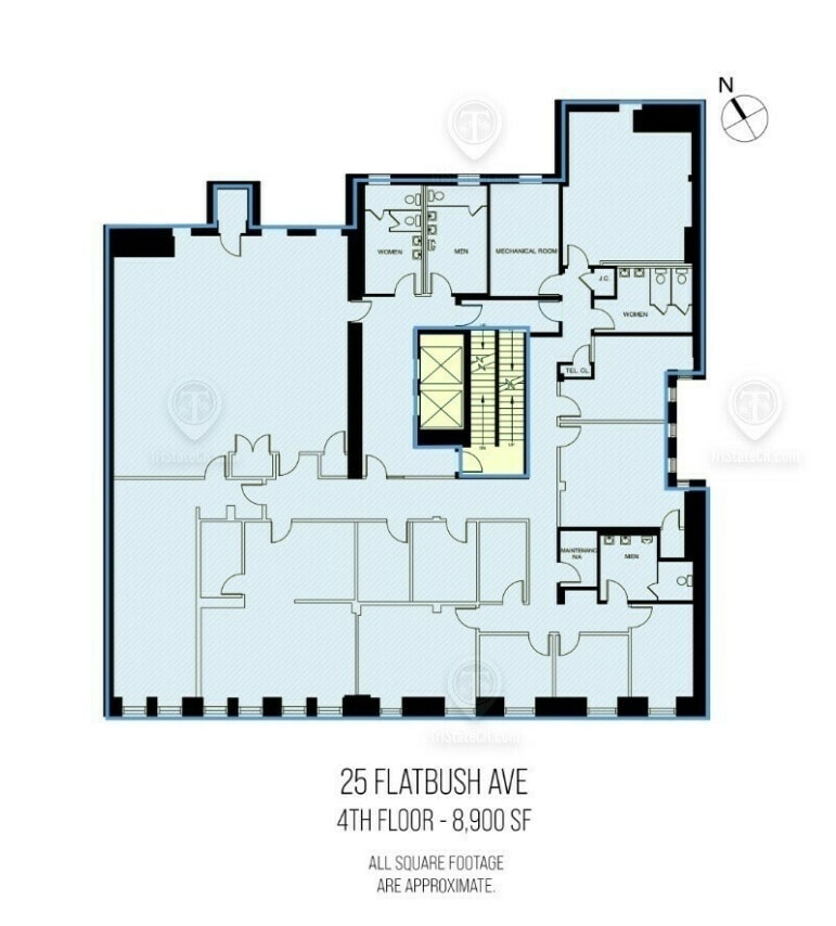 25 Flatbush Ave, Brooklyn, NY à louer Plan d  tage- Image 1 de 1