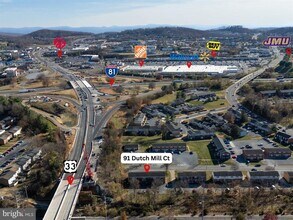 91 Dutch Mill Ct, Harrisonburg, VA - Aerial  map view