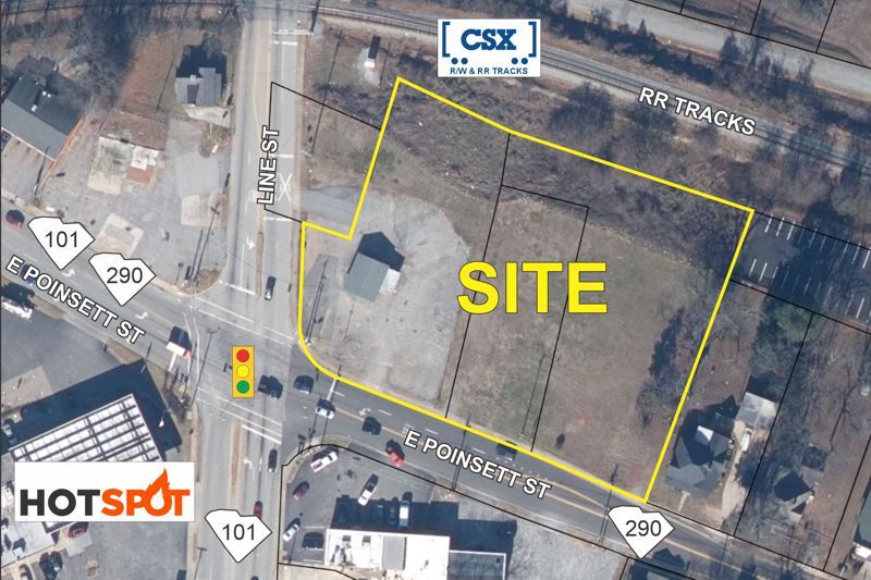 401 E Poinsett St, Greer, SC à louer - Aérien - Image 2 de 6