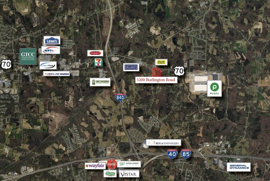5200 Burlington Rd, Mc Leansville, NC à vendre - Photo du bâtiment - Image 2 de 5