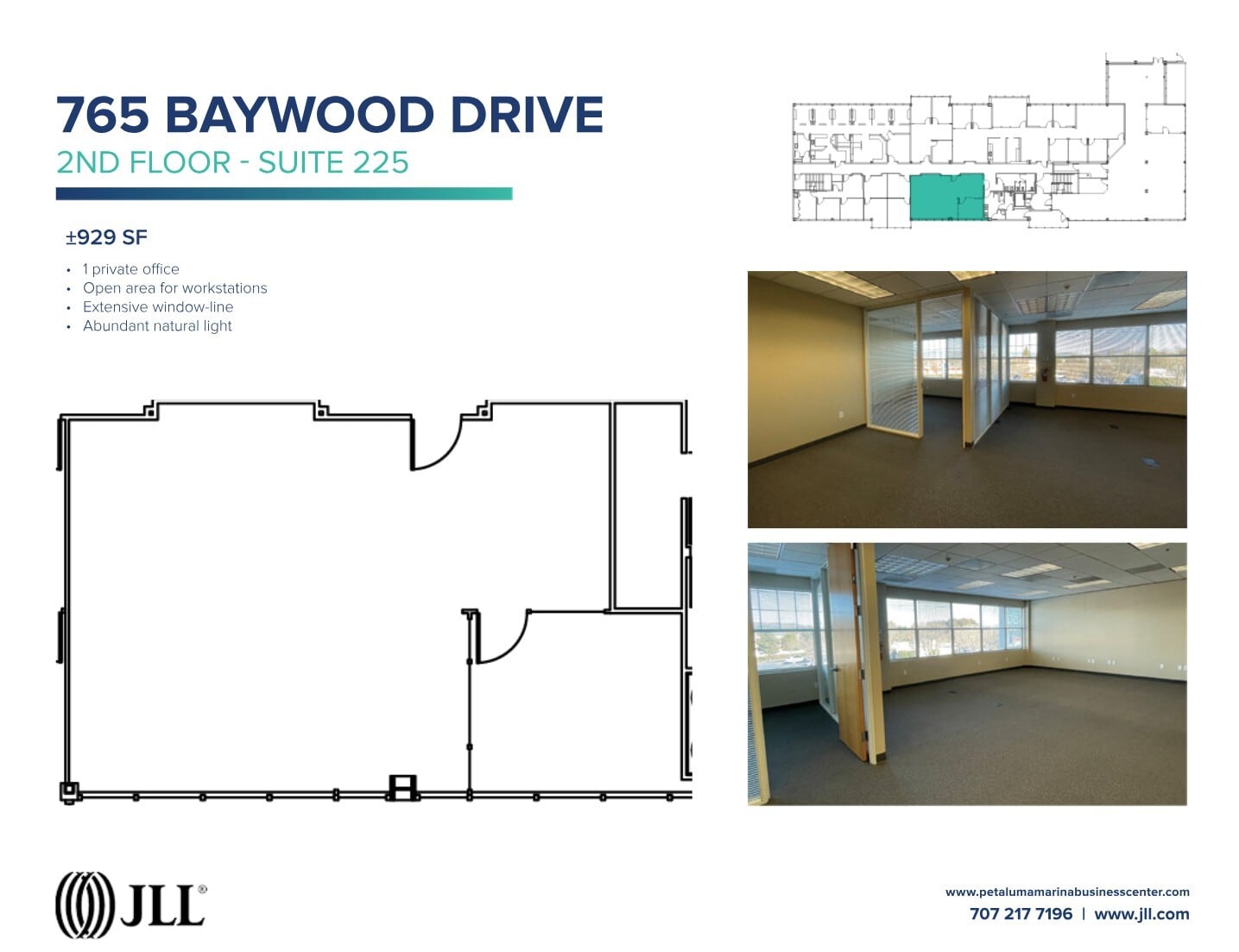 755-775 Baywood Dr, Petaluma, CA à louer Plan d’étage- Image 1 de 3