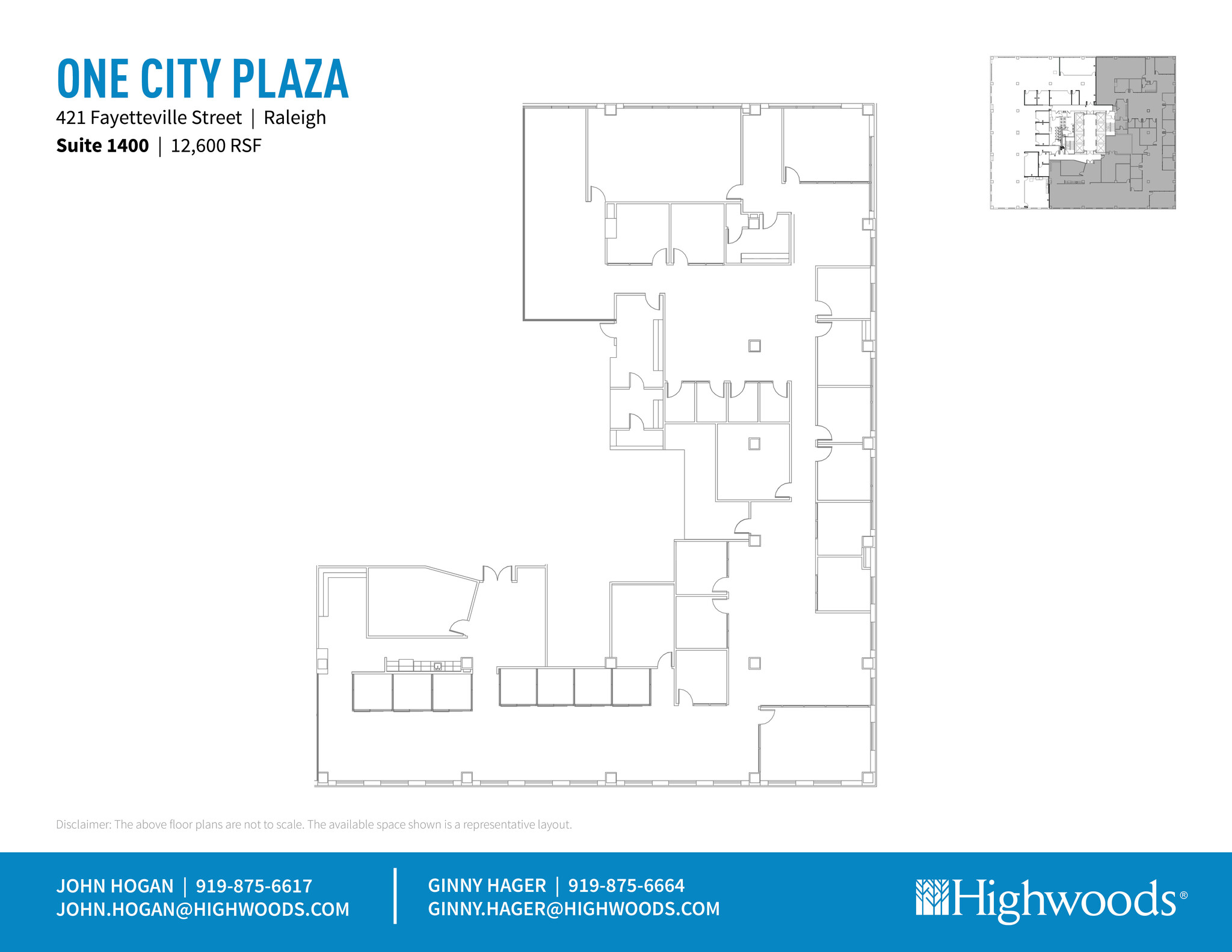 421 Fayetteville St, Raleigh, NC à louer Plan d  tage- Image 1 de 1