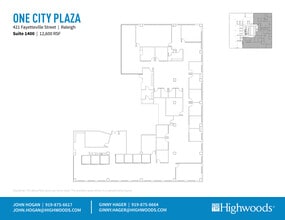 421 Fayetteville St, Raleigh, NC à louer Plan d  tage- Image 1 de 1