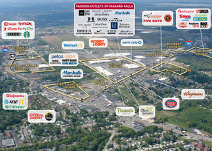 1570 Military Rd, Niagara Falls, NY - aerial  map view