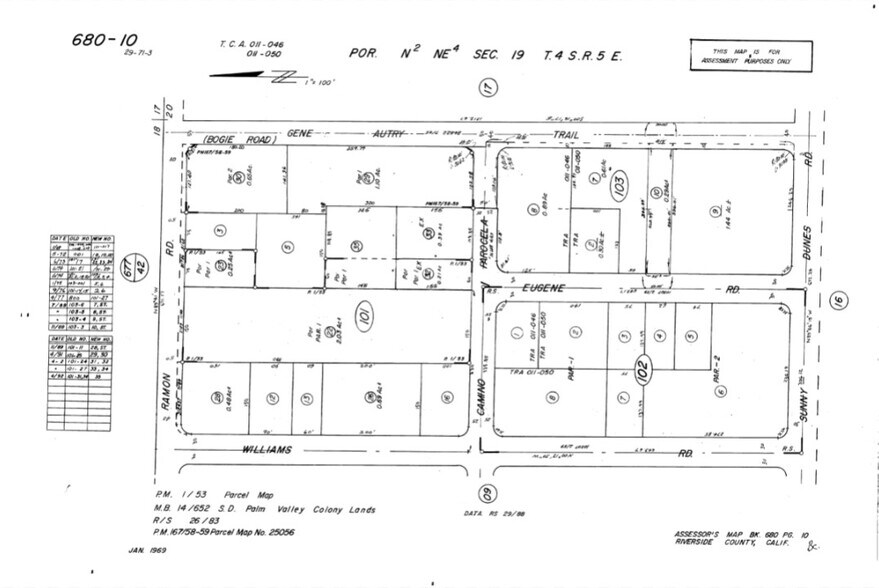 4811 E Ramon Rd, Palm Springs, CA for sale - Plat Map - Image 3 of 3