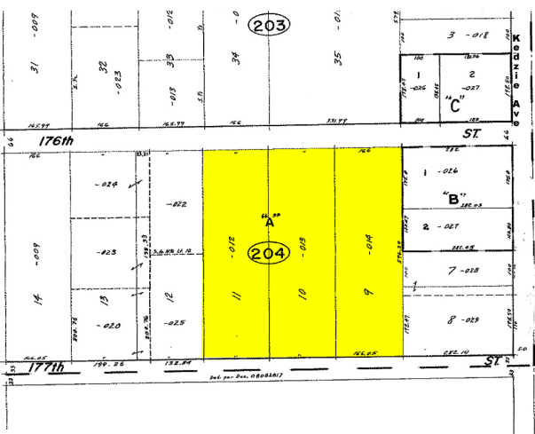 3330 W 177th St, Hazel Crest, IL à vendre - Plan cadastral - Image 2 de 6