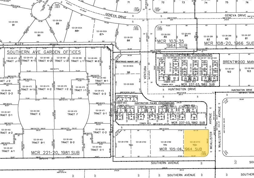 520 E Southern Ave, Tempe, AZ à vendre - Plan cadastral - Image 3 de 3