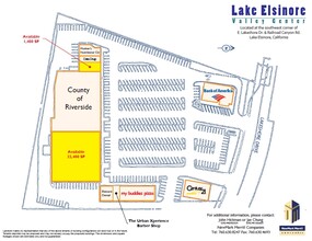 2495-2505 E Lakeshore Dr, Lake Elsinore, CA à louer Plan de site- Image 1 de 1