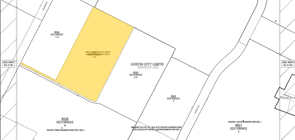 8024 Exchange Dr, Austin, TX à louer - Plan cadastral - Image 2 de 8