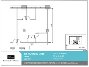 495 Richmond St, London, ON à louer Plan d  tage- Image 1 de 1