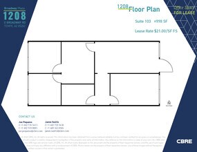 1232 E Broadway Rd, Tempe, AZ for lease Floor Plan- Image 1 of 1