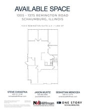 1305 Remington Rd, Schaumburg, IL for lease Floor Plan- Image 1 of 2