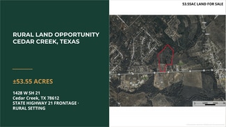 More details for 1428 Highway 21 W, Cedar Creek, TX - Land for Sale