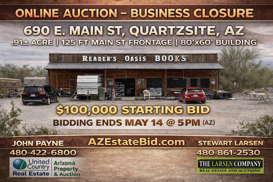 690 E Main St, Quartzsite, AZ à vendre - Photo principale - Image 1 de 14