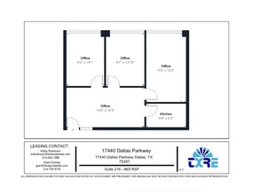 17440 N Dallas Pky, Dallas, TX for lease Floor Plan- Image 1 of 1