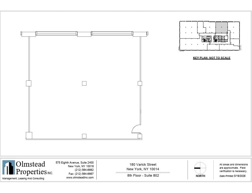 180 Varick St, New York, NY à louer Plan d’étage- Image 1 de 1