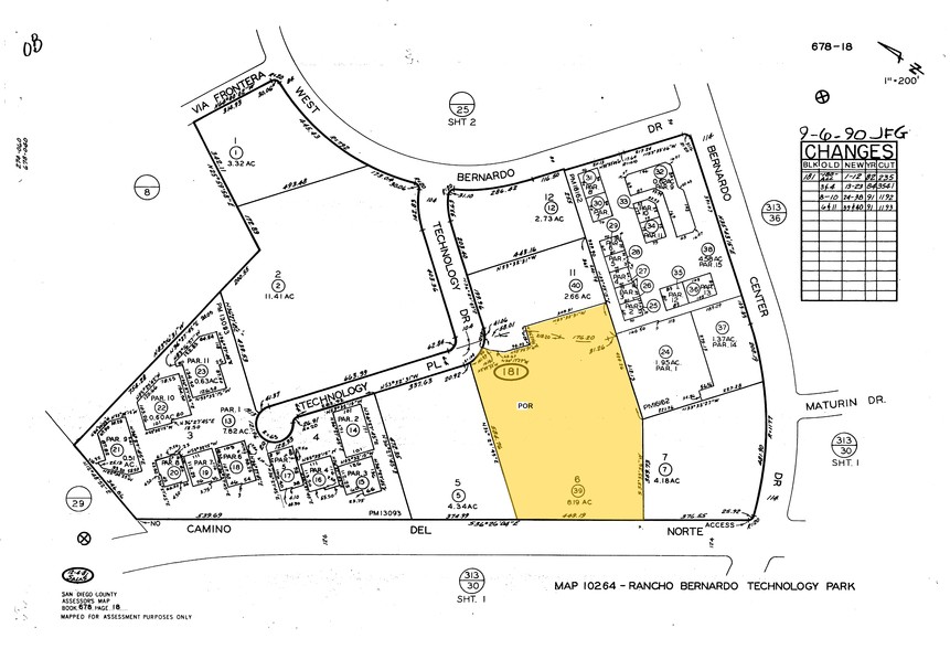 11035 Technology Pl, San Diego, CA à louer - Plan cadastral - Image 2 de 10