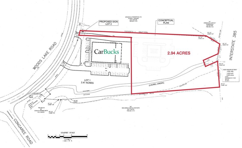NPA Woods Lake Road, Greenville, SC à vendre - Plan de site - Image 2 de 2