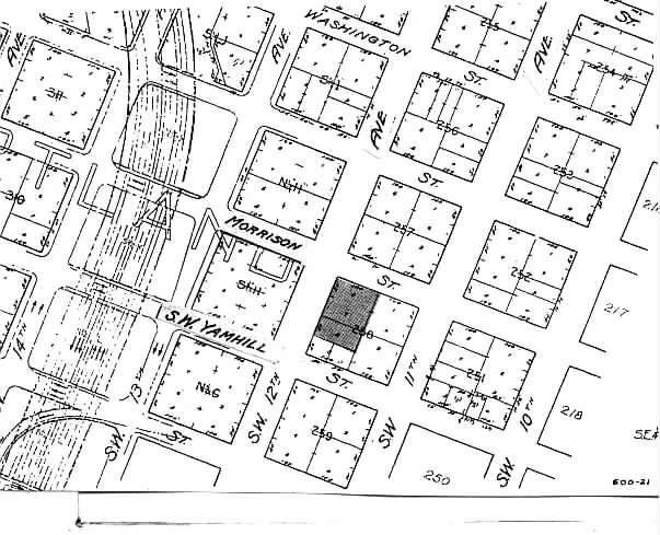 1127-1140 SW Morrison St, Portland, OR for lease - Plat Map - Image 2 of 14