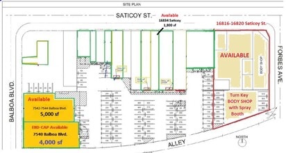 7540-7544 Balboa Blvd, Van Nuys, CA for lease Site Plan- Image 2 of 2