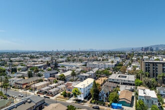 1341 N Mariposa Ave, Los Angeles, CA - AÉRIEN  Vue de la carte