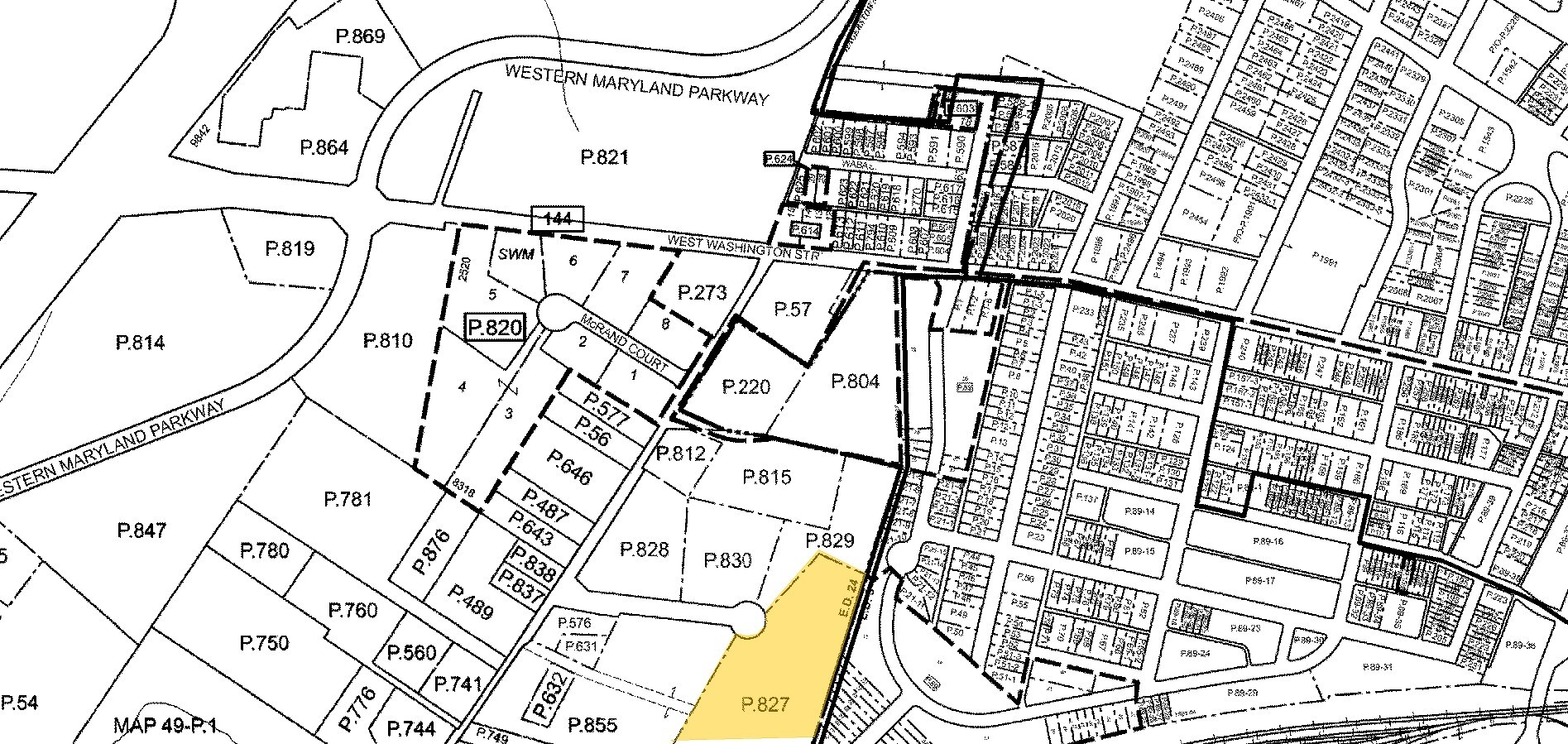 100 Jamison Ct, Hagerstown, MD for lease Plat Map- Image 1 of 7